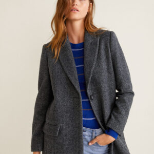Textured wool blazer
