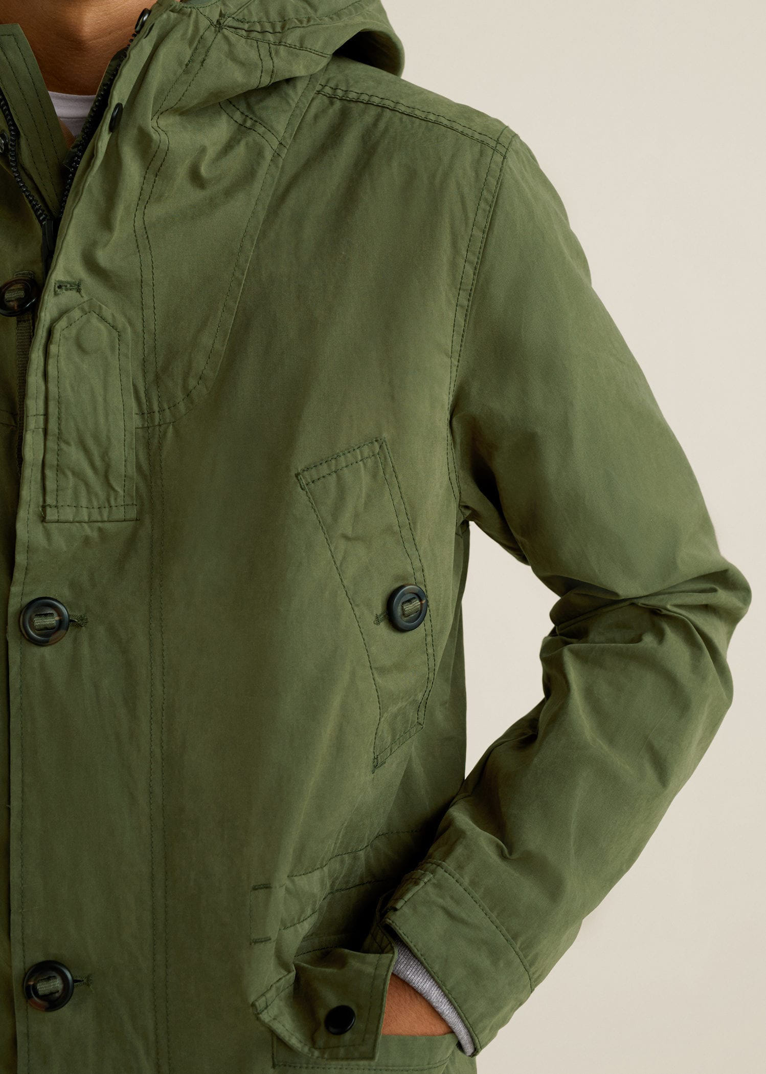 Quilted hooded parka - Imagen 4